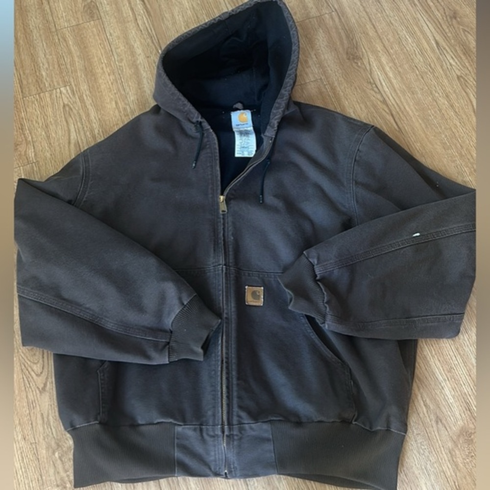 Carhartt - dark brown 2xl hooded